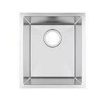 Load image into Gallery viewer, Round Corner Chrome Stainless Steel Handmade Single Bowl Kitchen Sink 380*440*200mm
