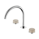 Load image into Gallery viewer, Serenity Bath/Kitchen Set Arc Spout With Rome Travertine Handle Chrome
