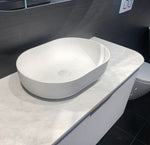 Load image into Gallery viewer, Portofino Solid Surface 500x345x140 Matte White Basin NF

