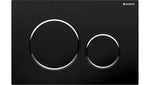 Load image into Gallery viewer, Sigma20 Dual Flush Button Round Black With Chrome Trim
