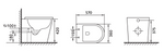 Load image into Gallery viewer, TS ALZANO RIMLESS WALL FACED PAN Standard Seat
