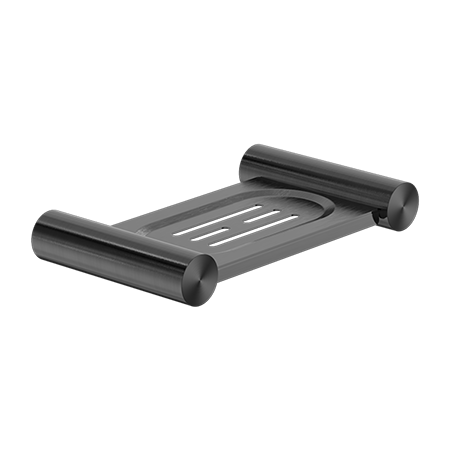 NEW MECCA SOAP DISH HOLDER GUN METAL
