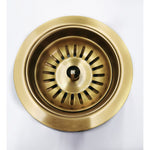Load image into Gallery viewer, Brushed Brass Kitchen Sink Waste without Overflow
