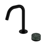 Serenity Progressive Basin Mixer Edge Spout With Verde Alpi Handle Matte Black
