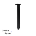 Load image into Gallery viewer, Square Black Ceiling Shower Arm 300mm

