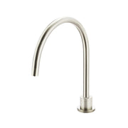 Round High-Rise Swivel Hob Spout - PVD Brushed Nickel