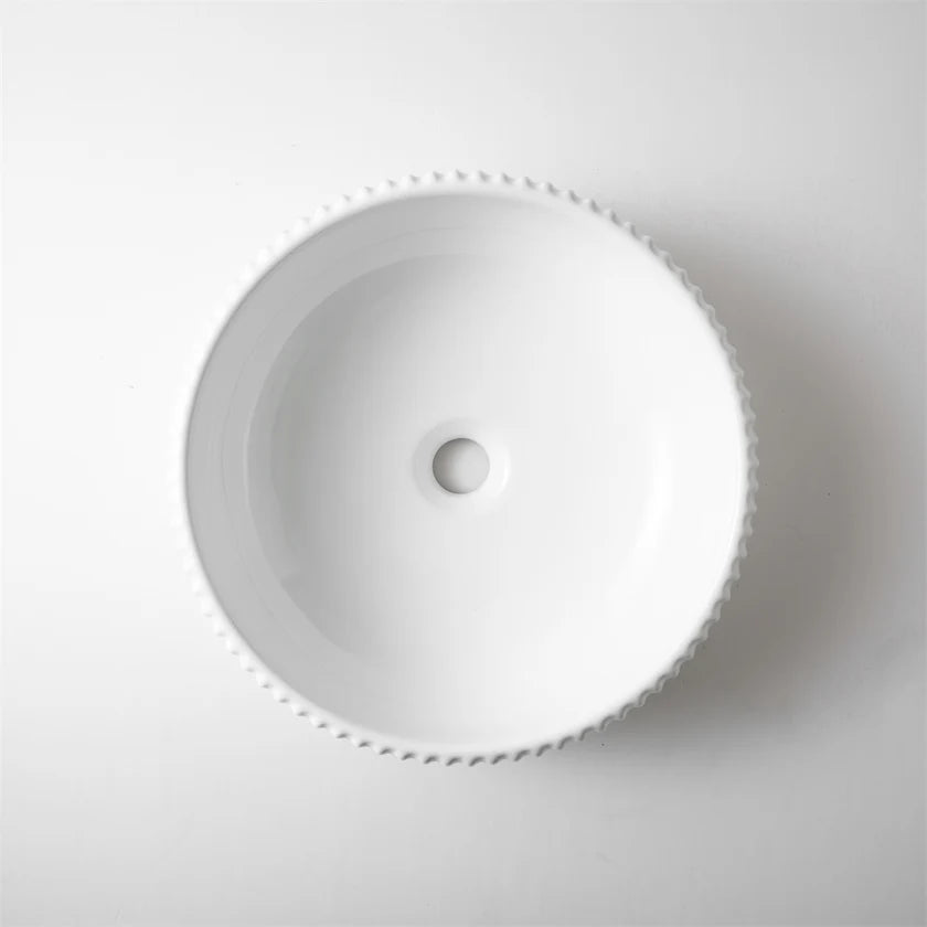 420*420*125mm White Ceramic Basin