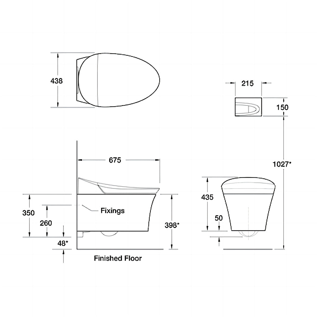 Veil Intelligent Wall Hung Toilet