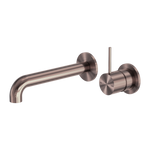 Load image into Gallery viewer, MECCA WALL BASIN/BATH MIXER HANDLE UP 185 MM BZ (SEPARATE BACK PLATE)
