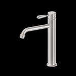 Load image into Gallery viewer, YORK STRAIGHT TALL BASIN MIXER WITH METAL LEVER BRUSHED NICKEL
