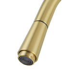 Load image into Gallery viewer, Brushed Brass Pull Out Kitchen Mixer
