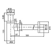 Round Gun Metal Grey Bottle Trap 32mm