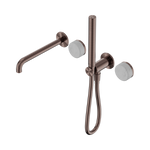 Load image into Gallery viewer, Serenity Progressive Shower System With Spout With Carrara Handle And Slim Shower Brushed Bronze
