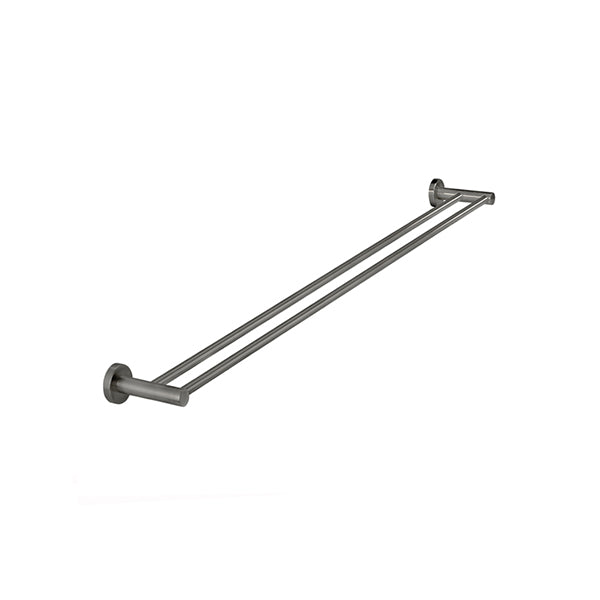 Round Double Towel Rail 900mm - Shadow