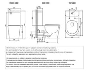 Oasis Rimless Toilet Suite Matte Black