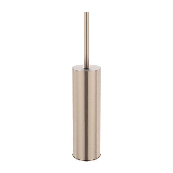 Round Toilet Brush and Holder - Champagne