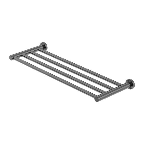 MECCA TOWEL RACK GUN METAL