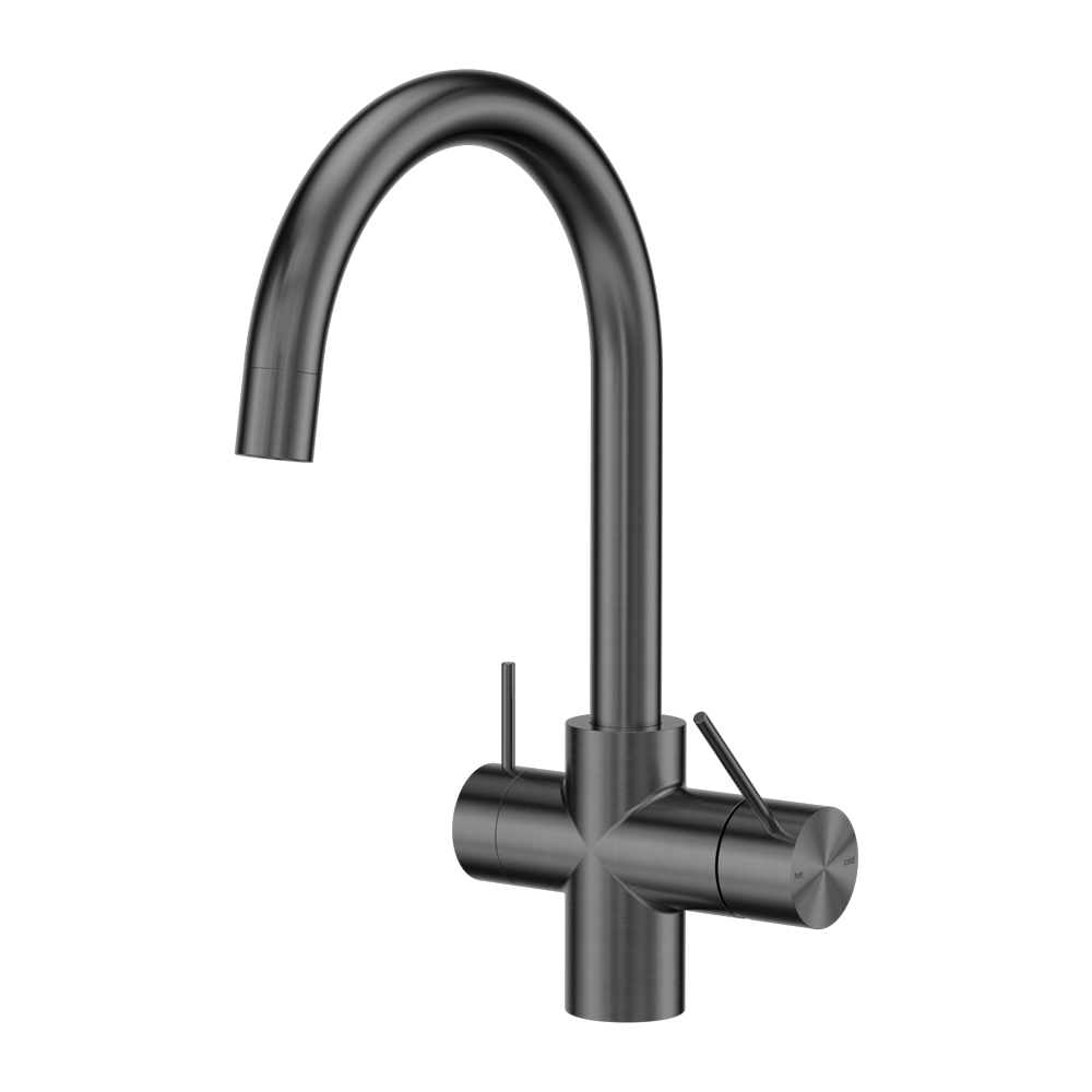 MECCA 3 WAY FILTERED MIXER TAP GUN METAL
