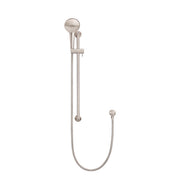 Round Three Function Hand Shower on Rail Column - Champagne