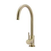 Round Gooseneck Kitchen Mixer Tap - PVD Tiger Bronze
