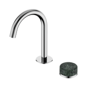 Serenity Progressive Basin Mixer Arc Spout With Verde Alpi Handle Chrome