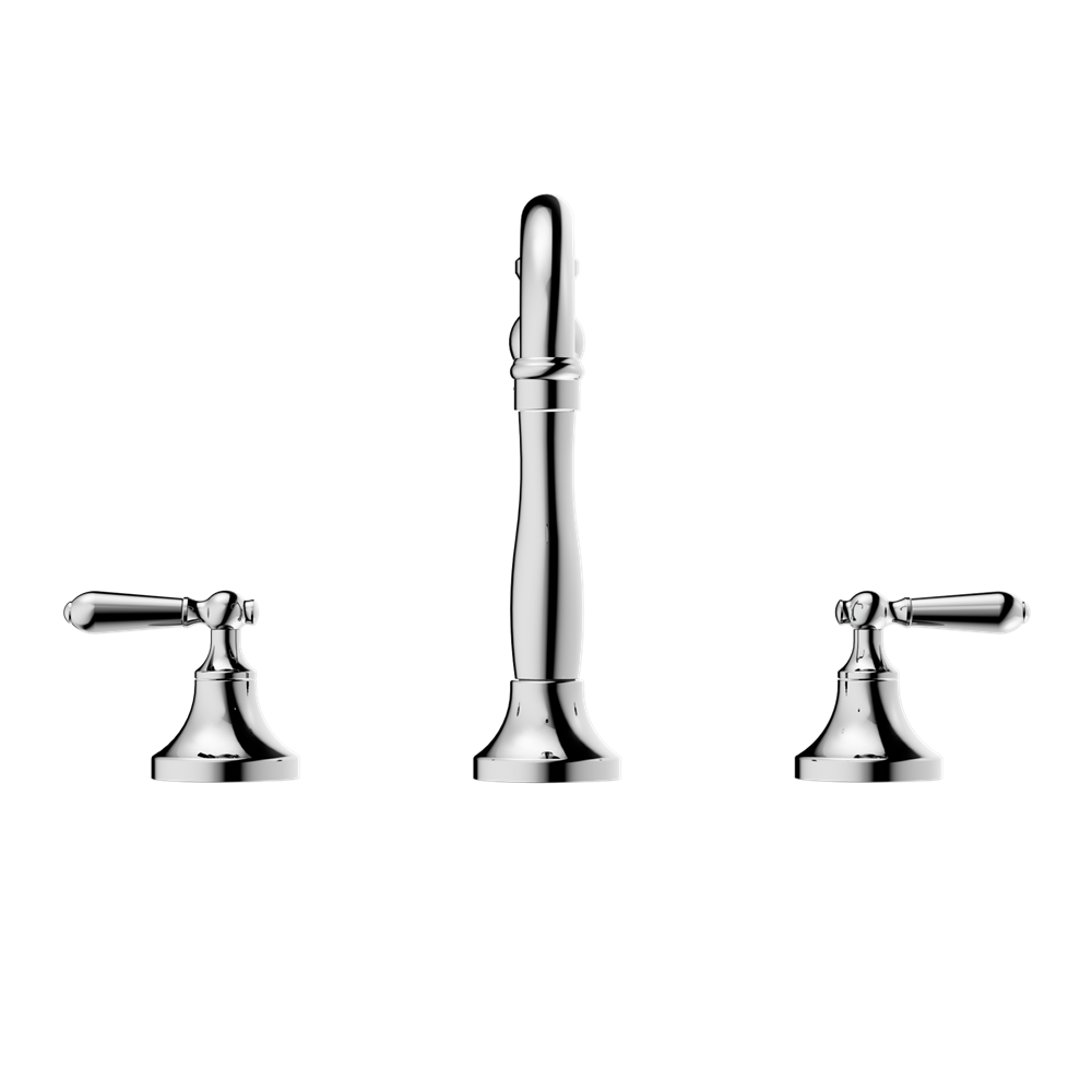 YORK BASIN SET WITH METAL LEVER CHROME