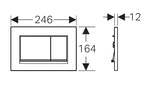 Load image into Gallery viewer, Sigma30 Dual Flush Button Square White Matt Chrome

