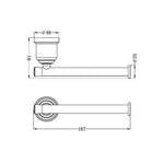 Load image into Gallery viewer, YORK TOILET ROLL HOLDER BRUSHED NICKEL
