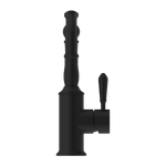 Load image into Gallery viewer, YORK BASIN MIXER HOOK SPOUT WITH METAL LEVER MATTE BLACK
