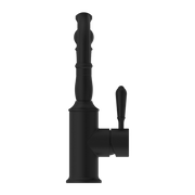 YORK BASIN MIXER HOOK SPOUT WITH METAL LEVER MATTE BLACK