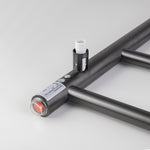 Load image into Gallery viewer, Round Brushed Gun Metal Grey Electric Heated Towel Rack 4 Bars
