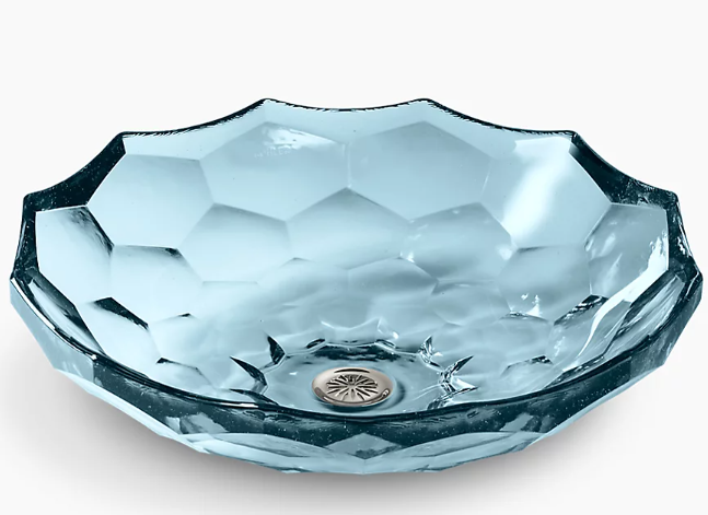 Briolette Faceted Glass Vessel