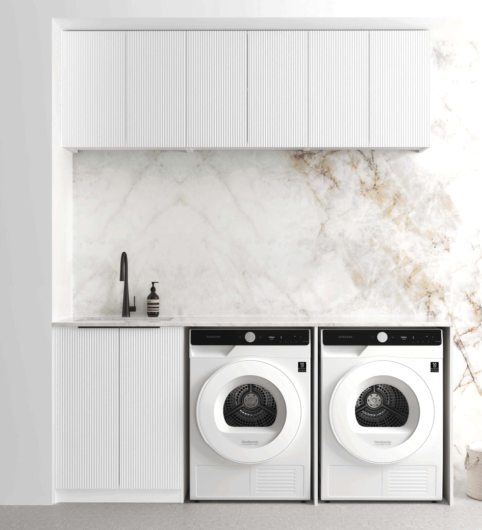 Laundry Kit 1960A Bondi White with Matte White Top