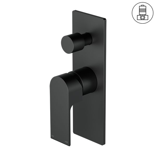 BIANCA SHOWER MIXER WITH DIVERTOR MATTE BLACK