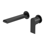 Load image into Gallery viewer, BIANCA WALL BASIN/BATH MIXER SEPARATE BACK PLATE 230MM MATTE BLACK
