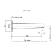 Taut Wall Mount Bath Spout