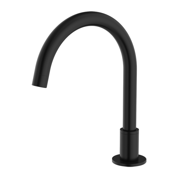 KARA HOB MOUNT BATH SPOUT ONLY G1/2 FEMALE INLET MATTE BLACK