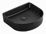 Load image into Gallery viewer, Archie 415x365x100 Matte Black Fluted Basin
