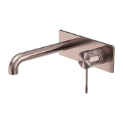 OPAL WALL BASIN/BATH MIXER SEPARATE BACK PLATE 160MM BRUSHED BRONZE