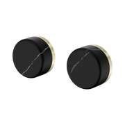 Serenity Wall Top Assembly With Marquina Black Handle Brushed Gold