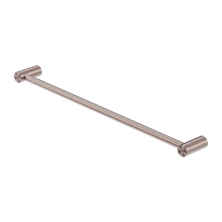 Zen SS316L Single Towel Rail 600mm Brushed Bronze