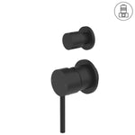 Load image into Gallery viewer, DOLCE SHOWER MIXER WITH DIVERTOR SEPARATE BACK PLATE MATTE BLACK
