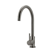 Round Gooseneck Kitchen Mixer Tap - Shadow