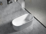 Load image into Gallery viewer, Agena Fluted Acrylic Freestanding Bath
