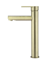 Round Paddle Tall Basin Mixer - PVD Tiger Bronze