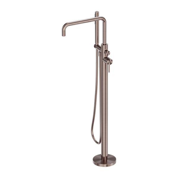 Zen SS316L Freestanding Bath Mixer Brushed Bronze