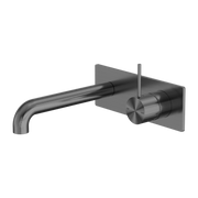 MECCA WALL BASIN/BATH MIXER HANDLE UP 120MM GUN METAL