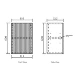 Load image into Gallery viewer, Bondi Laundry 415 Fluted White Wall Cabinet
