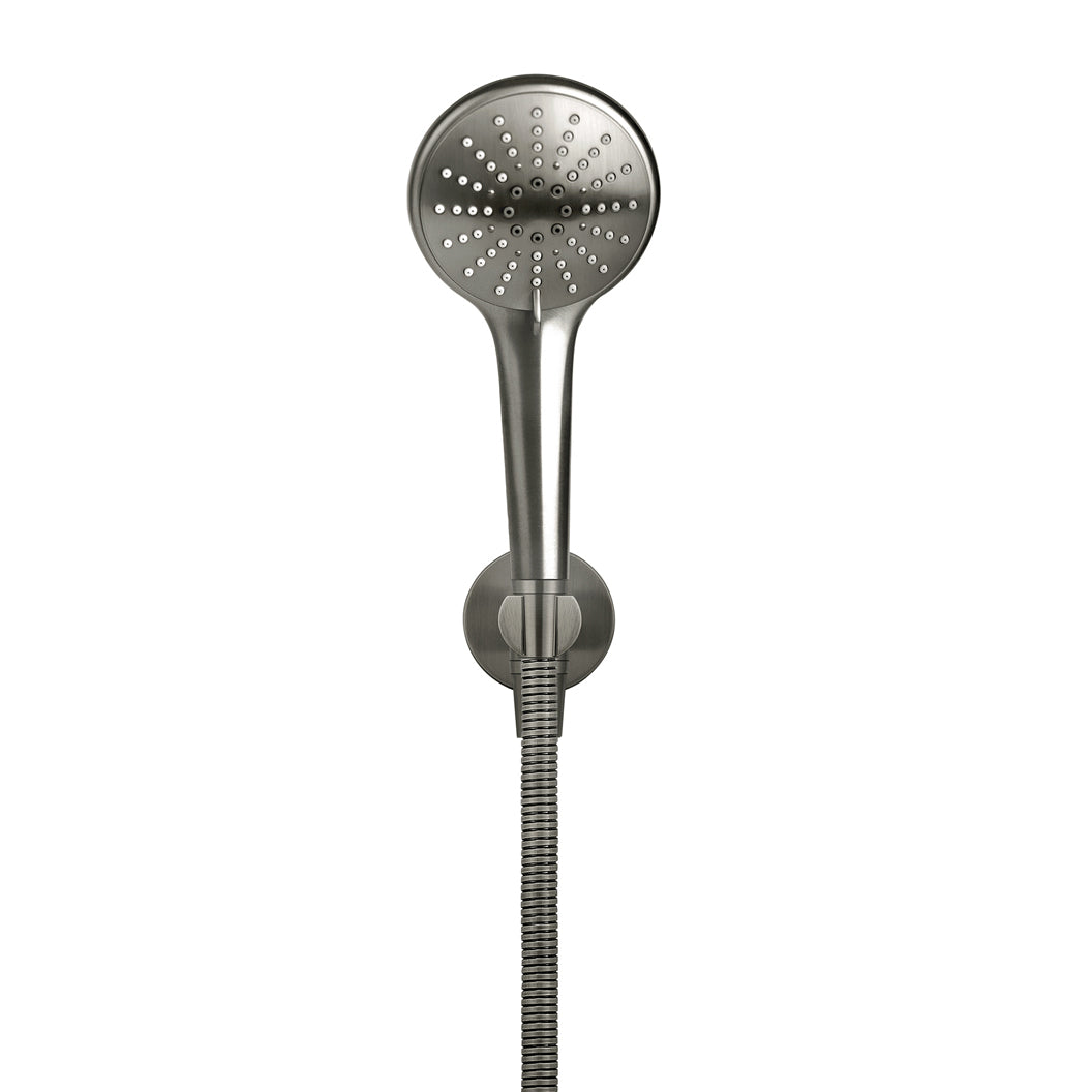 Round Three Function Hand Shower on Fixed Bracket - Shadow