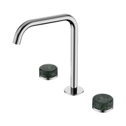 Serenity Bath/Kitchen Set Edge Spout With Verde Alpi Handle Chrome